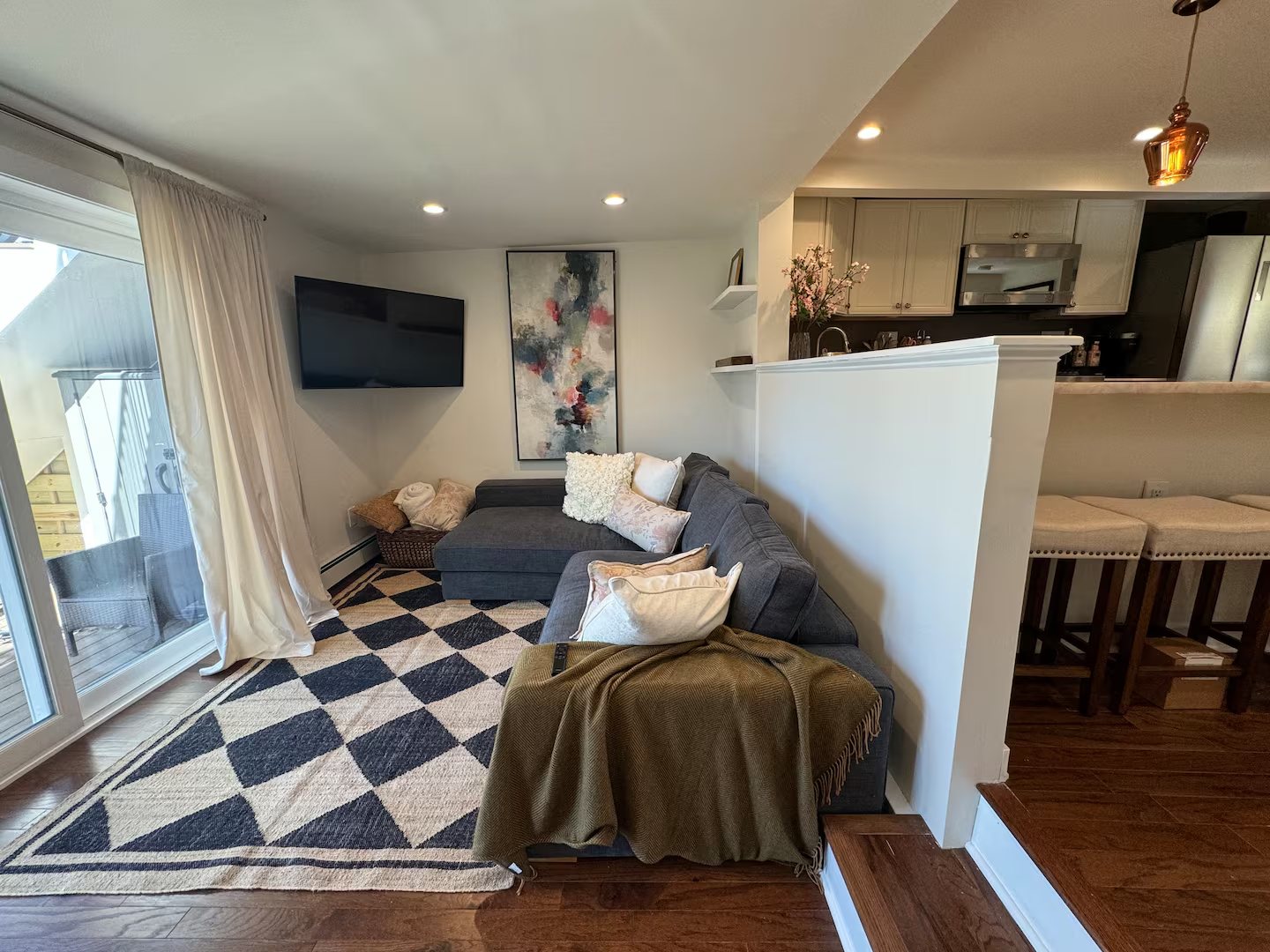 The Garden Level — living room