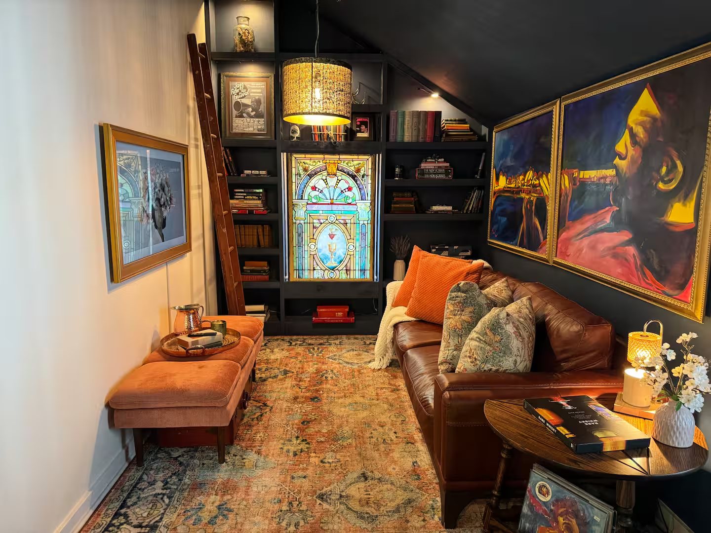 Main St Hideaway — living stained glass