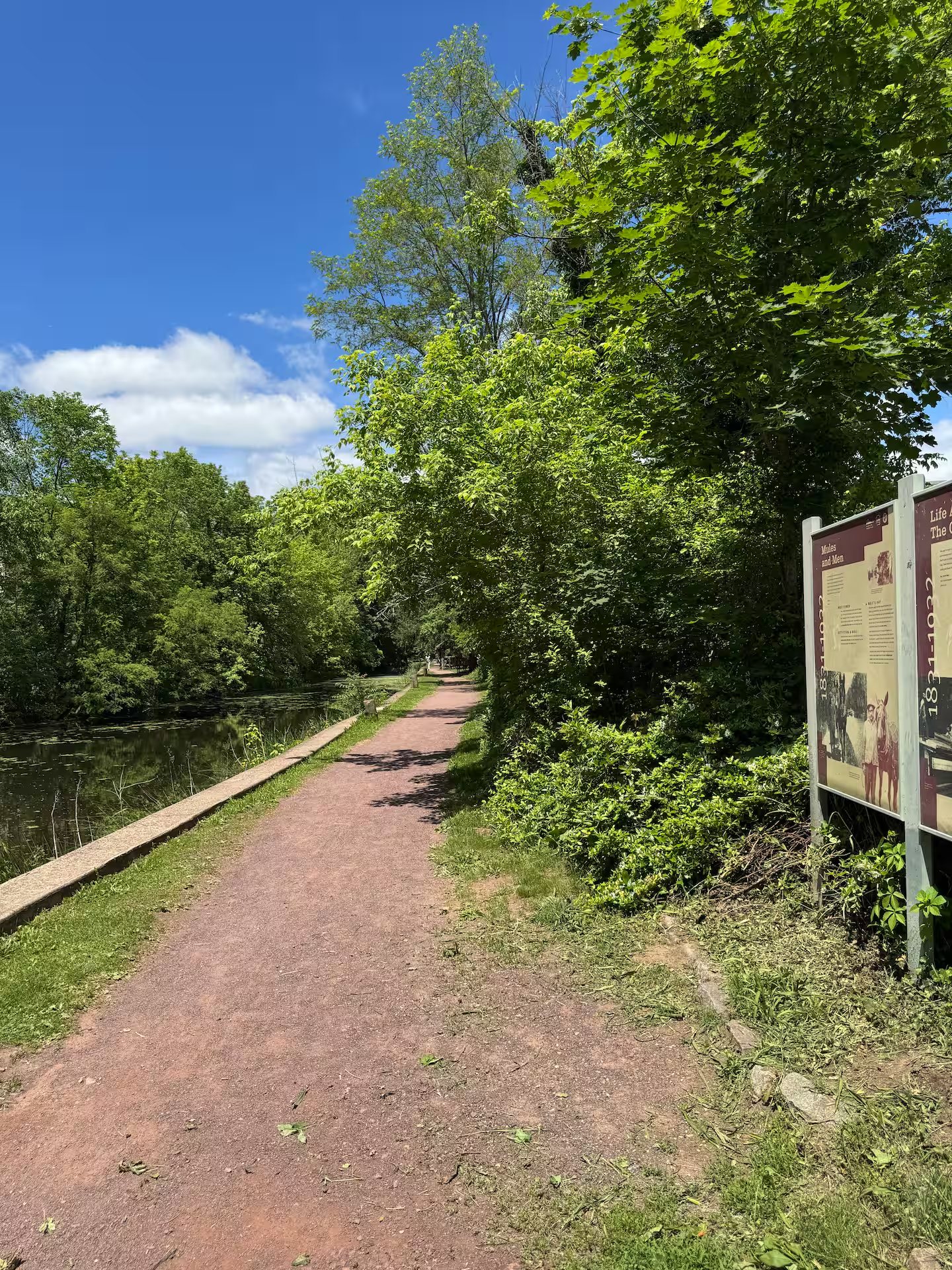 Main St Hideaway — patio towpath